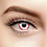 Lentes de contacto de color rojo DEMONIO BLANCO para cosplay